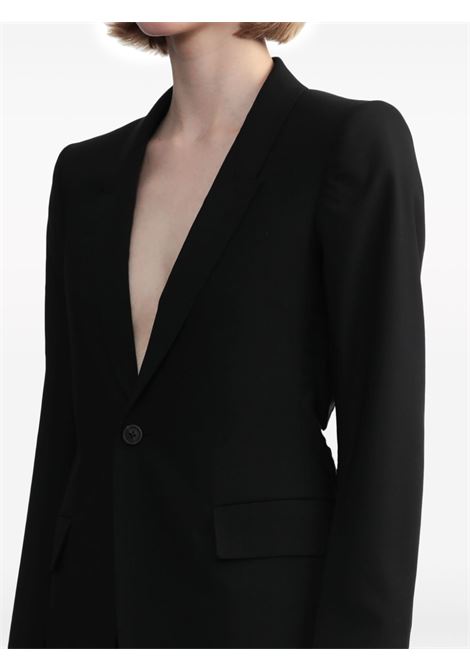 Black single-breasted blazer - women RICK OWENS | RP01D2759ZL09